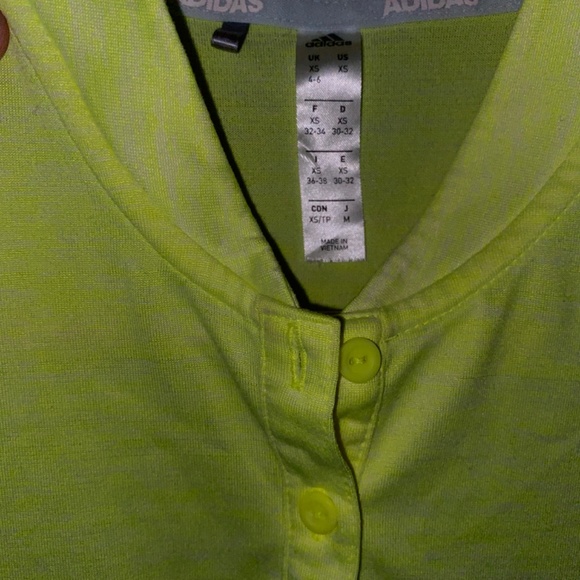 Adidas ladies golf polo size xs low collar short sleeve top athletic summer - Picture 7 of 10